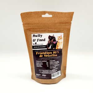 Bully food 
friandises 80% volailles
100gr